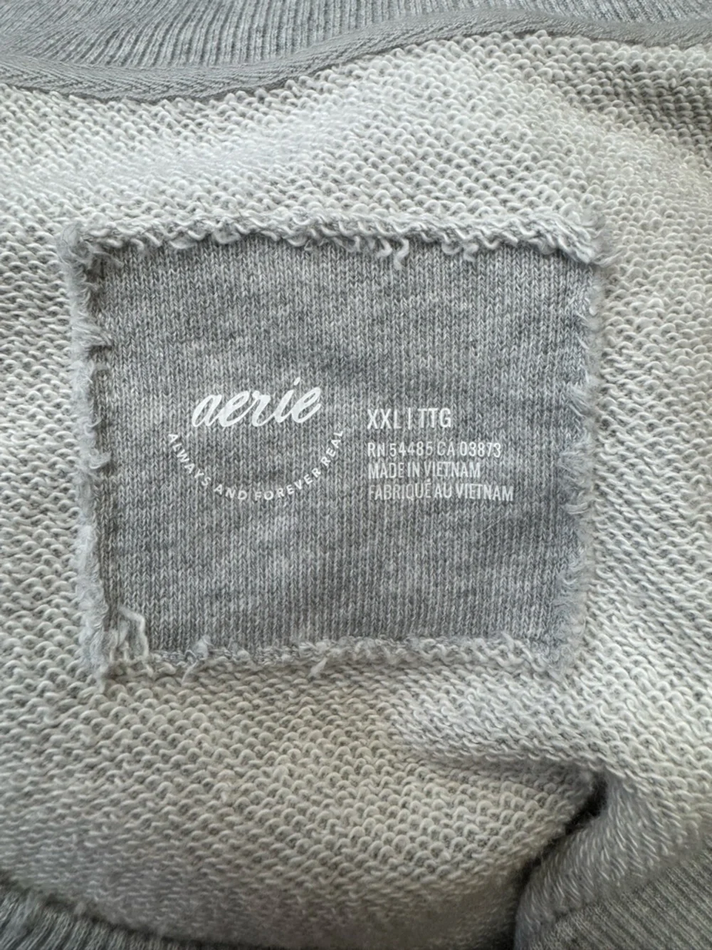 Aerie Vacay Everyday V-Neck Sweatshirt Women’s XXL Oversized Loungewear Travel - Picture 10 of 12